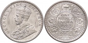 ESTERE - INDIA BRITANNICA - Giorgio V (1910-1936) - Rupia 1919 Kr. 524 AG

qFDC/FDC