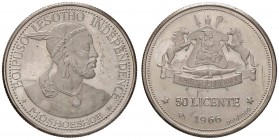 ESTERE - LESOTHO - Moshoeshoe II (1966-1990) - 50 Licente 1966 Kr. 4.1 AG

qFDC