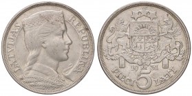 ESTERE - LETTONIA - Repubblica - 5 Lati 1931 Kr. 9 AG

SPL