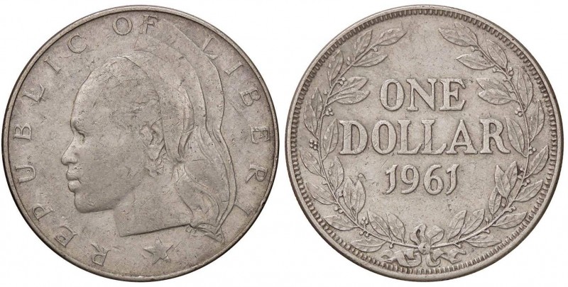 ESTERE - LIBERIA - Repubblica - Dollaro 1961 Kr. 18 AG

BB-SPL