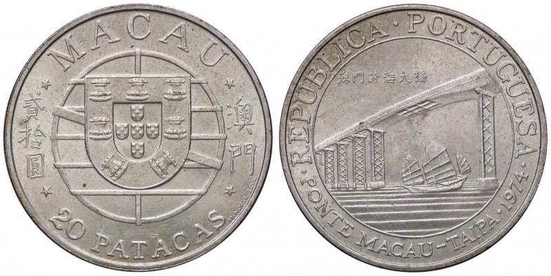 ESTERE - MACAO - 20 Patacas 1974 Kr. 8 R AG 1000 pezzi coniati

1000 pezzi con...