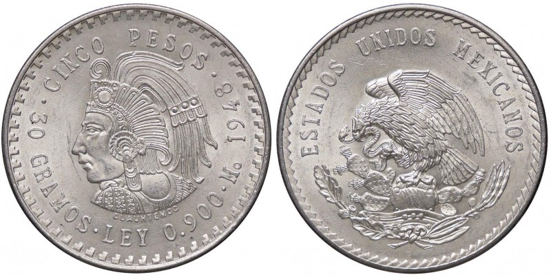 ESTERE - MESSICO - Repubblica (1823) - 5 Pesos 1948 Kr. 465 AG

FDC