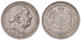 ESTERE - MONTENEGRO - Nicola I (1860-1918) - Perpera 1914 Kr. 14 AG

BB-SPL