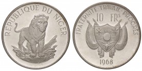 ESTERE - NIGER - Repubblica - 10 Franchi 1968 - Leone Kr. 8.1 AG 1.000 pezzi coniati

1.000 pezzi coniati -

FS