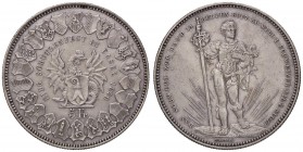 ESTERE - SVIZZERA - Tiri Federali - 5 Franchi 1879 - Basilea Kr. S14 AG Abilmente lavata

Abilmente lavata

qSPL/SPL