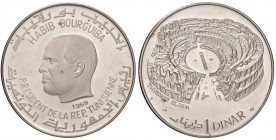 ESTERE - TUNISIA - Repubblica (1957) - Dinar 1969 Kr. 301 AG

FS