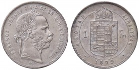 ESTERE - UNGHERIA - Francesco Giuseppe (1848-1916) - Fiorino 1879 Kr. 453.1 AG

SPL+