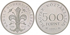 ESTERE - UNGHERIA - Repubblica - 500 Fiorini 1992 Kr. 686 AG

FS