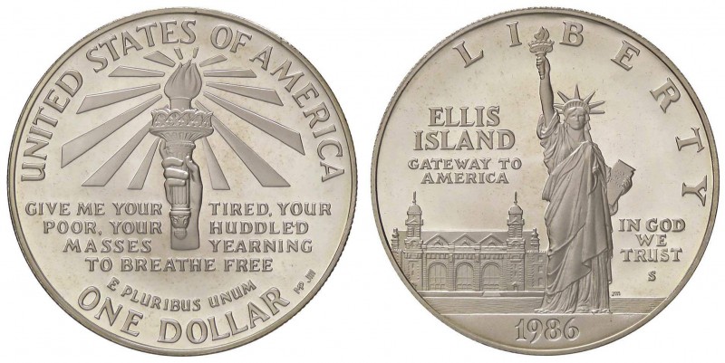 ESTERE - U.S.A. - Dollaro 1986 - Ellis Island Kr. 214 AG

FS