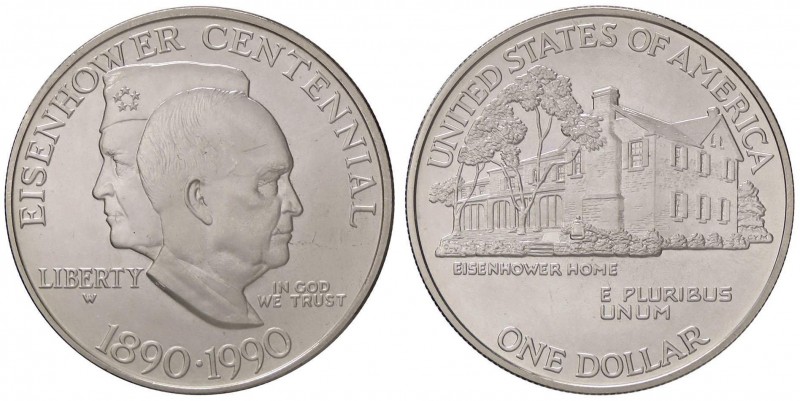 ESTERE - U.S.A. - Dollaro 1990 P - Eisenhower AG

FDC