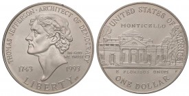 ESTERE - U.S.A. - Dollaro 1993 P - Thomas Jefferson AG

FDC