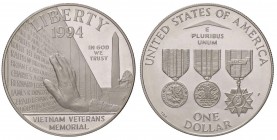ESTERE - U.S.A. - Dollaro 1994 P - Memoriale veterani del Vietnam Kr. 250 AG

FS