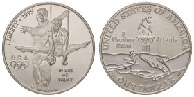 ESTERE - U.S.A. - Dollaro 1995 P - Ginnastica olimpica AG

FS