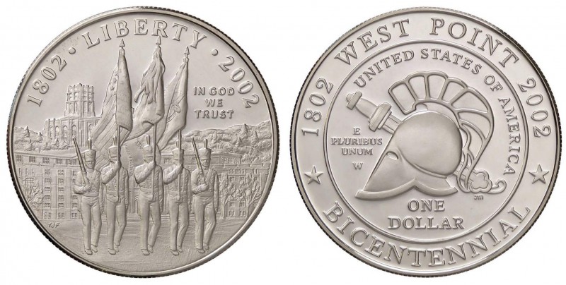 ESTERE - U.S.A. - Dollaro 2002 P - Bicentenario di West Ponit AG

FS