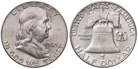 ESTERE - U.S.A. - Mezzo dollaro 1963 D - Franklin Kr. 199 AG

qFDC
