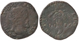 ZECCHE ITALIANE - NAPOLI - Filippo II (1554-1598) - Tornese 1586 P.R. 76/b; MIR 192/24-26 R (AE g. 7,45)

MB-BB