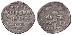 ZECCHE ITALIANE - NAPOLI - Filippo III (1598-1621) - 3 Cinquine P.R. 20a; MIR 212/1 (AG g. 2,05)Sigle C/FC al D/

Sigle C/FC al D/ - 

qBB