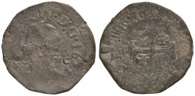 ZECCHE ITALIANE - NAPOLI - Filippo IV (1621-1665) - Grano 1622 P.R. 55; MIR 258 R (CU g. 7,12)

meglio di MB