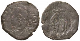 ZECCHE ITALIANE - NAPOLI - Filippo IV (1621-1665) - Tornese 1631 P.R. 96; MIR 268/2 RR (CU g. 5,05)

meglio di MB