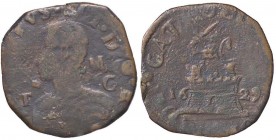 ZECCHE ITALIANE - NAPOLI - Filippo IV (1621-1665) - 9 Cavalli 1629 P.R. 83; MIR 263/5 R CU

meglio di MB