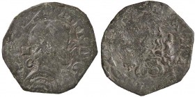 ZECCHE ITALIANE - NAPOLI - Filippo IV (1621-1665) - 3 Cavalli 1629 P.R. 117; MIR 274/2 RRRR (CU g. 1,44)

meglio di MB