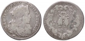 ZECCHE ITALIANE - NAPOLI - Carlo II, secondo periodo (1675-1700) - Tarì 1692 P.R. 19; MIR 300/1 AG

meglio di MB