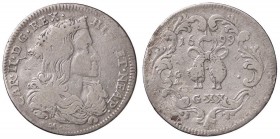ZECCHE ITALIANE - NAPOLI - Carlo II, secondo periodo (1675-1700) - Tarì 1699 P.R. 26; MIR 300/8 AG

meglio di MB