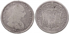 ZECCHE ITALIANE - NAPOLI - Carlo di Borbone (1734-1759) - Mezza piastra 1753 P.R. 42; Mont. 78 AG

MB
