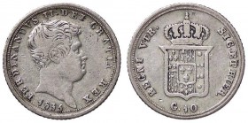 ZECCHE ITALIANE - NAPOLI - Ferdinando II di Borbone (1830-1859) - 10 Grana 1835 P.R. 146; Mont. 923 NC AG

qBB