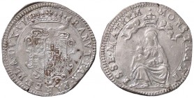 ZECCHE ITALIANE - PARMA - Ranuccio II Farnese (1646-1694) - 40 Soldi CNI 33/55; MIR 1040 NC (AG g. 7,73) Qualche sedimento - Ottima argentatura

Qua...