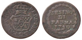 ZECCHE ITALIANE - PARMA - Ferdinando di Borbone (1765-1802) - Sesino 1790 CNI 108; Mont. 103 CU

qBB/BB