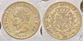 SAVOIA - Carlo Felice (1821-1831) - 20 Lire 1828 T (L) Pag. 56; Mont. 41 AU Sigillata Luca Luciani

Sigillata Luca Luciani

qSPL