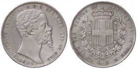 SAVOIA - Vittorio Emanuele II (1849-1861) - 5 Lire 1854 G Pag. 377; Mont. 49 R AG Tracce di pulitura

Tracce di pulitura

BB+