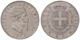 SAVOIA - Vittorio Emanuele II Re d'Italia (1861-1878) - 5 Lire 1872 M Pag. 494; Mont. 177 AG Colpetti

Colpetti

BB+