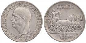 SAVOIA - Vittorio Emanuele III (1900-1943) - 20 Lire 1936 XIV Impero Pag. 681; Mont. 78 R AG Colpetto

Colpetto

qSPL/SPL