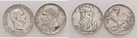 SAVOIA - Vittorio Emanuele III (1900-1943) - 10 Lire 1927 ** Biga Pag. 692a; Mont. 90 AG Assieme a 10 lire 1936 - Lotto di 2 monete

Assieme a 10 li...