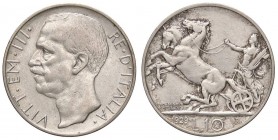SAVOIA - Vittorio Emanuele III (1900-1943) - 10 Lire 1929 * Biga Pag. 694; Mont. 93 RR AG Abilmente lavata

Abilmente lavata

BB+