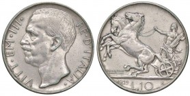 SAVOIA - Vittorio Emanuele III (1900-1943) - 10 Lire 1929 ** Biga Pag. 694a; Mont. 94 AG

qBB