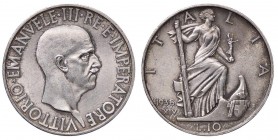 SAVOIA - Vittorio Emanuele III (1900-1943) - 10 Lire 1936 XIV Impero Pag. 700; Mont. 101 AG

SPL+
