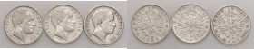 SAVOIA - Vittorio Emanuele III (1900-1943) - 2 Lire 1905-1906-1907 Aquila AG Lotto di 3 monete

Lotto di 3 monete

MB÷BB