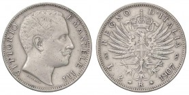 SAVOIA - Vittorio Emanuele III (1900-1943) - 2 Lire 1907 Aquila Pag. 731; Mont. 146 AG

qBB/BB