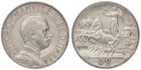 SAVOIA - Vittorio Emanuele III (1900-1943) - 2 Lire 1912 Quadriga lenta Pag. 735; Mont. 150 AG

BB/BB+
