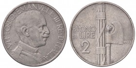 SAVOIA - Vittorio Emanuele III (1900-1943) - 2 Lire 1927 Fascio Pag. 745; Mont. 165 RR NI

qBB