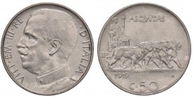 SAVOIA - Vittorio Emanuele III (1900-1943) - 50 Centesimi 1919 L Pag. 798; Mont. 235 NI

SPL+/qFDC