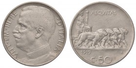 SAVOIA - Vittorio Emanuele III (1900-1943) - 50 Centesimi 1919 R Pag. 799; Mont. 236 NI

BB