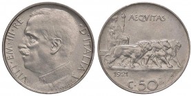 SAVOIA - Vittorio Emanuele III (1900-1943) - 50 Centesimi 1921 L Pag. 802; Mont. 239 NI

qFDC/FDC