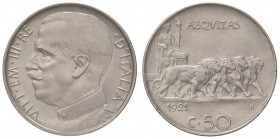 SAVOIA - Vittorio Emanuele III (1900-1943) - 50 Centesimi 1921 L Pag. 802; Mont. 239 NI Colpetto al ciglio

Colpetto al ciglio

qFDC