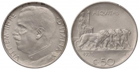 SAVOIA - Vittorio Emanuele III (1900-1943) - 50 Centesimi 1925 L Pag. 806; Mont. 243 NI Segnetto al ciglio al R/

Segnetto al ciglio al R/

FDC/qF...