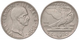 SAVOIA - Vittorio Emanuele III (1900-1943) - 50 Centesimi 1936 XIV Impero Pag. 818; Mont. 259 R NI

BB-SPL