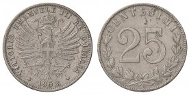 SAVOIA - Vittorio Emanuele III (1900-1943) - 25 Centesimi 1902 Pag. 827; Mont. 273 R NI

MB-BB
